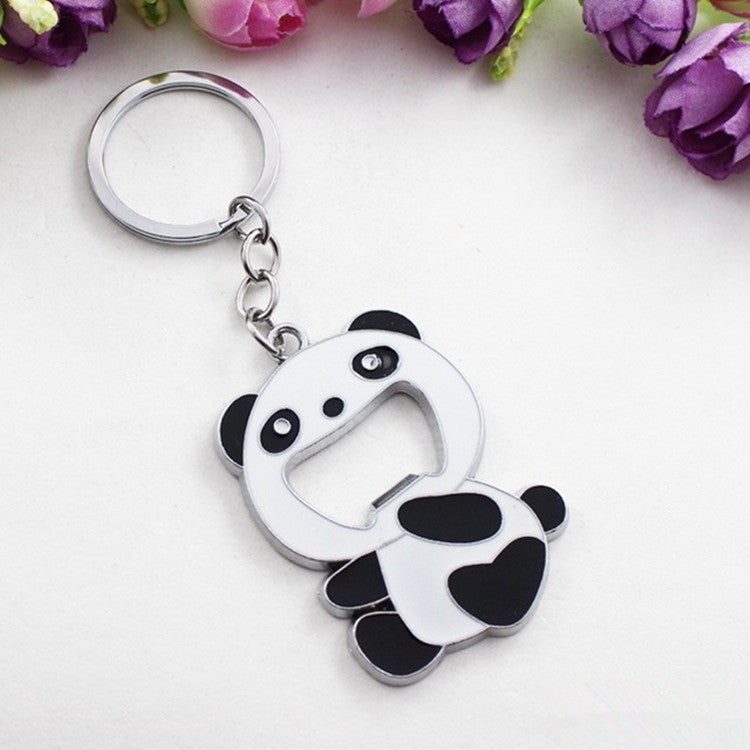 Cartoon-Tierform-Bierflaschenöffner, Panda-Schlüsselanhänger-Anhänger, Tierform-Bierflaschenöffner