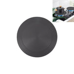 Gasherd Wärmeleitplatte Küche Schnelle Auftauplatte Topf Anbrennschutz Schwarze Wärmeleitplatte, 24cm, 28cm