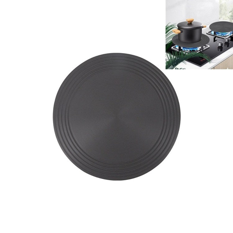 Gasherd Wärmeleitplatte Küche Schnelle Auftauplatte Topf Anbrennschutz Schwarze Wärmeleitplatte, 24cm, 28cm