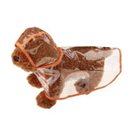 Wasserdichte, transparente Regenbekleidung für Hunde, S, M