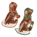 Wasserdichte, transparente Regenbekleidung für Hunde, S, M