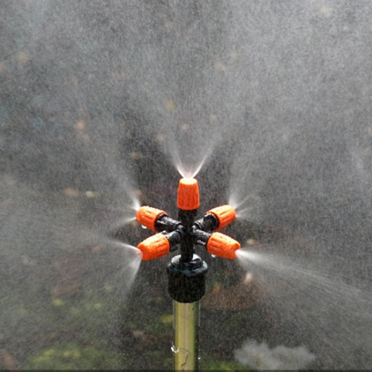 2 Stücke Kreuz Fünf Auslass Sprühdüse Garten Gewächshaus Bewässerungsspray, Kreuz Fünf Auslass Sprühdüse