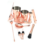 11-teiliges Cocktail-Shaker-Set Weinfilter Sieb, Rose Gold, Gold, Silber, Schwarz