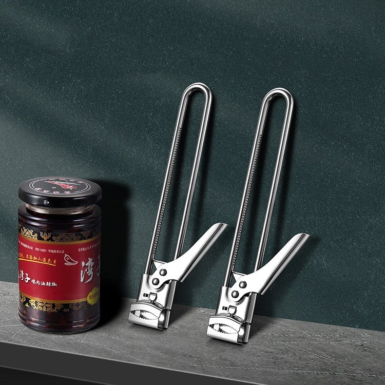 Edelstahl-Flaschenöffner, verstellbarer Dosenöffner, Marmeladenglasöffner-Gadget, verstellbarer Dosenöffner