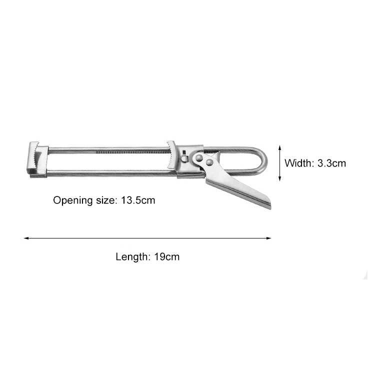 Edelstahl-Flaschenöffner, verstellbarer Dosenöffner, Marmeladenglasöffner-Gadget, verstellbarer Dosenöffner