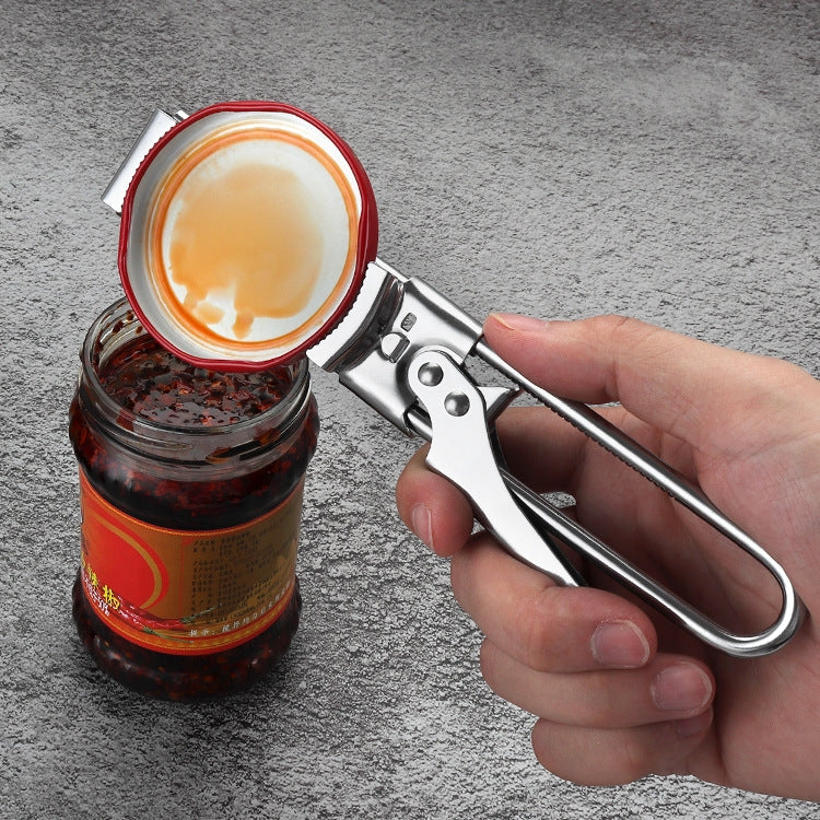 Edelstahl-Flaschenöffner, verstellbarer Dosenöffner, Marmeladenglasöffner-Gadget, verstellbarer Dosenöffner