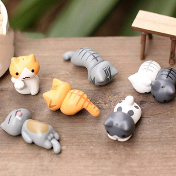 2 Sets Fleshy Blumentopf Moos Mikro Landschaft Puppe Nette Katze Dekoration Puppe Kuchen DIY Montage Ornamente, Puppe Nette Katze Dekoration