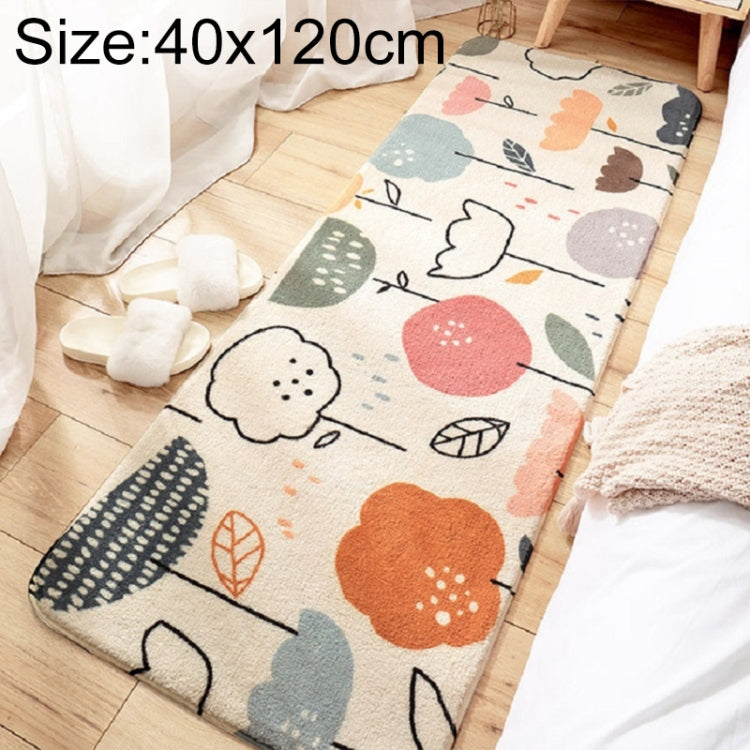 Heim Schlafzimmer Teppich Streifen Raum Nachttisch Lamm Kaschmir Rutschfeste Matte, 40×120 cm, 60×160 cm, 60×180 cm