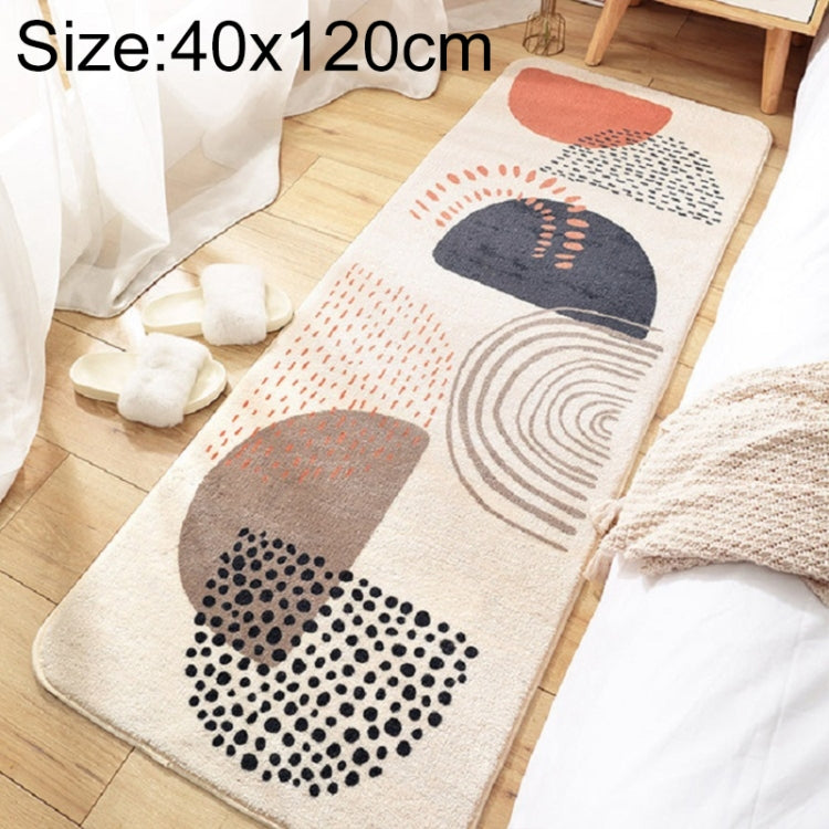 Heim Schlafzimmer Teppich Streifen Raum Nachttisch Lamm Kaschmir Rutschfeste Matte, 40×120 cm, 60×160 cm, 60×180 cm