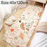 Heim Schlafzimmer Teppich Streifen Raum Nachttisch Lamm Kaschmir Rutschfeste Matte, 40×120 cm, 60×160 cm, 60×180 cm