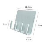 Praktische, an die Wand klebbare Handy-Ladehalterung, Steckdose, stark klebend, Halterungsregal mit Haken