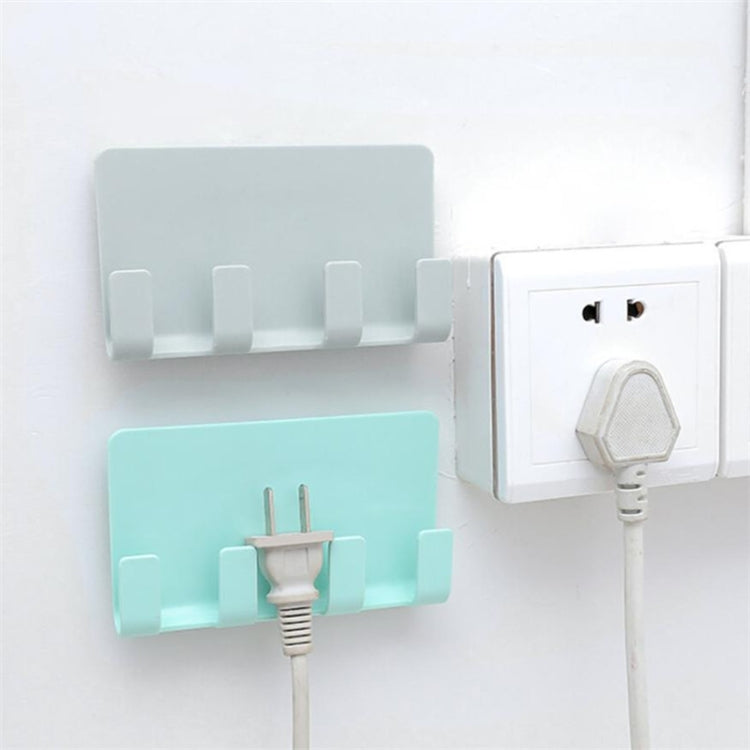 Praktische, an die Wand klebbare Handy-Ladehalterung, Steckdose, stark klebend, Halterungsregal mit Haken