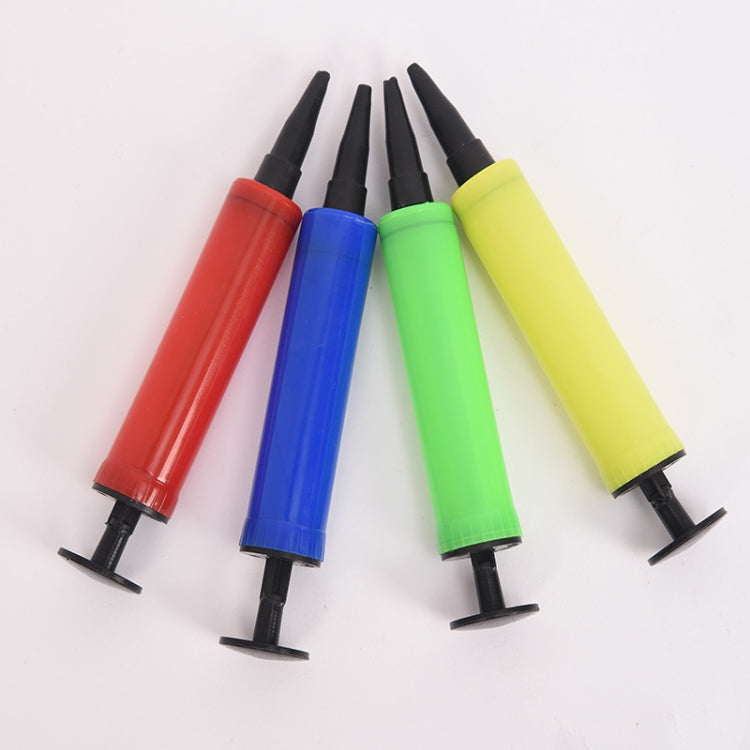 Balloon Pump Mini Plastic Hand Held Balloon Inflator Air Pump Portable Decoration Tools, Color and Type Random, Balloon Pump