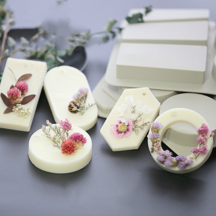 Aromatherapie Wachs Handgemachte Seife Silikonform, sechs Gitter Rechteck, drei Rechteck drei Oval, sechs Gitter Raute, drei Rund drei Ring, sechs Gitter Runder Schlüssel