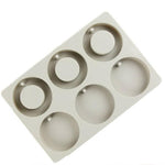 Aromatherapie Wachs Handgemachte Seife Silikonform, sechs Gitter Rechteck, drei Rechteck drei Oval, sechs Gitter Raute, drei Rund drei Ring, sechs Gitter Runder Schlüssel