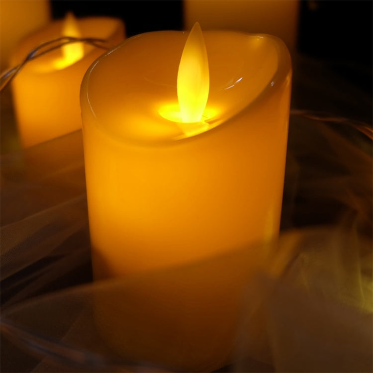 Zylindrische elektronische LED-Kerze, Simulation, Hochzeitskerzenleuchter, 15x7,5cm, 10x7,5cm, 7,5x7,5cm, 7,5x7,5cm mit Fernbedienung, 10x7,5cm mit Fernbedienung, 15x7,5cm mit Fernbedienung