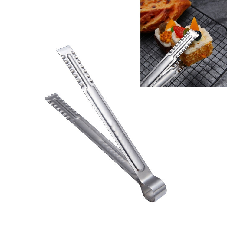 Edelstahl-Essenszange Brot-Grillzange Steak-Buffetzange, Größe: 9 Zoll, 12 Zoll