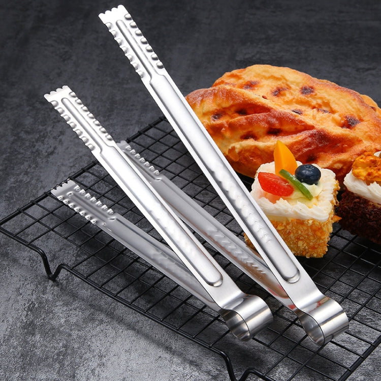 Edelstahl-Essenszange Brot-Grillzange Steak-Buffetzange, Größe: 9 Zoll, 12 Zoll