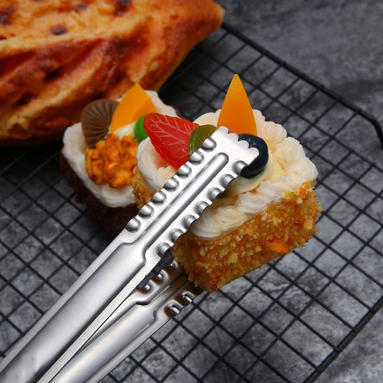 Edelstahl-Essenszange Brot-Grillzange Steak-Buffetzange, Größe: 9 Zoll, 12 Zoll