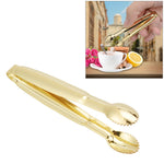 Edelstahl Kaffeelöffel-Zuckerzange, Küchenbar-Zange, Zuckerzange (Silber), Zuckerzange (Gold)