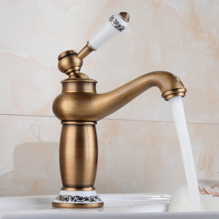 Kupfer Antik Heiß Kalt Doppel Blau Weiß Porzellan Wasserhahn, Schwarz, Antik, Platin, Schwarz Gold