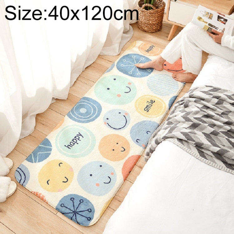 Cartoon-Heimsofa-Streifenteppich Schlafzimmer-Nachttisch Lammkaschmir-Anti-Rutsch-Matte, 40×120 cm, 60×160 cm, 60×180 cm