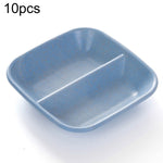 10 Stück Küchenzubehör 2-in-1 Gewürzsaucenschalen Weizenstroh-Salatschälchen