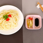 10 Stück Küchenzubehör 2-in-1 Gewürzsaucenschalen Weizenstroh-Salatschälchen
