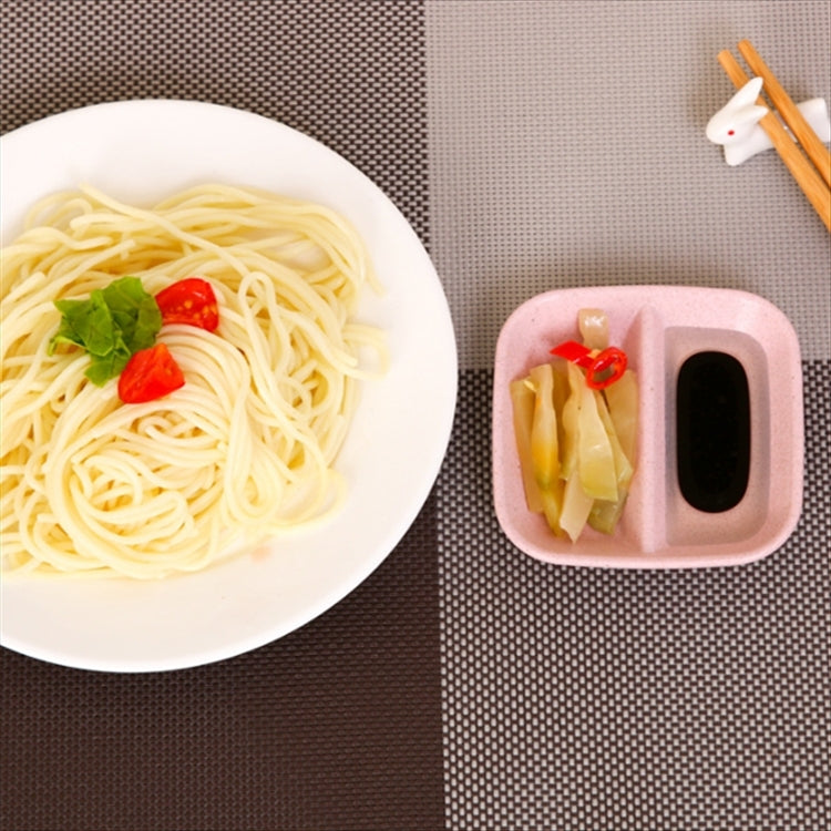 10 Stück Küchenzubehör 2-in-1 Gewürzsaucenschalen Weizenstroh-Salatschälchen