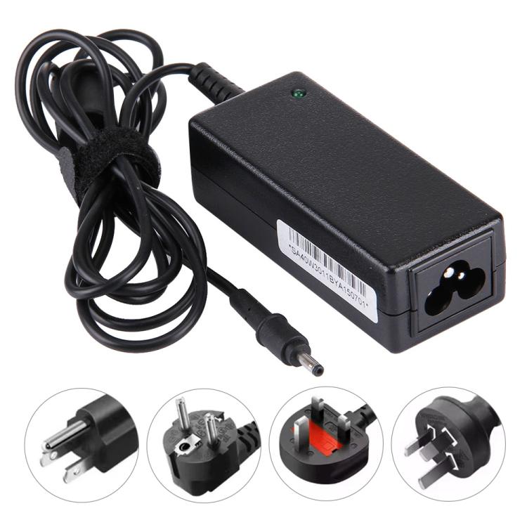 40W 19V 2,1A Netzadapter Stromversorgung für Samsung AD-4019W / AA-PA2N40L / BA44-00278A / NP900X1A / NP900X1B, Anschluss: 3,0x1,1mm, EU-Stecker
