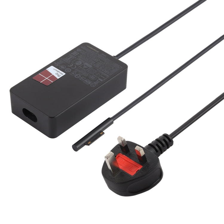 44W 15V 2,58A Netzadapter Stromversorgung für Microsoft Surface Pro 5 1796 / 1769, UK-Stecker, UK-Stecker