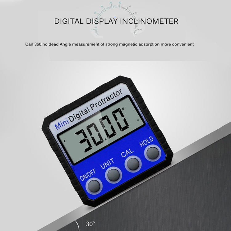 Mini Multi-Winkel Flip Starker Magnetischer Adsorptions-Winkelmesser Digitaler Neigungsmesser, Adsorptions-Winkelmesser