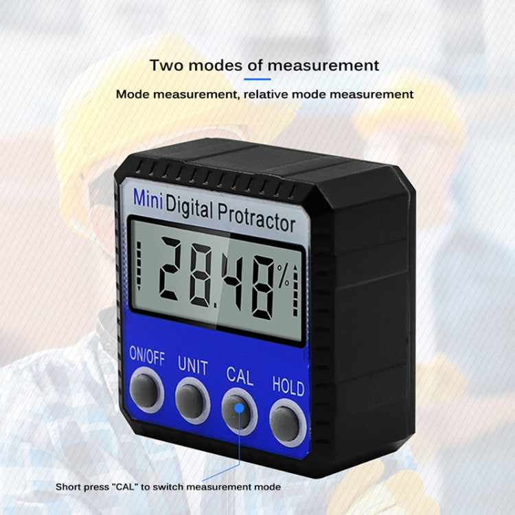 Mini Multi-Winkel Flip Starker Magnetischer Adsorptions-Winkelmesser Digitaler Neigungsmesser, Adsorptions-Winkelmesser