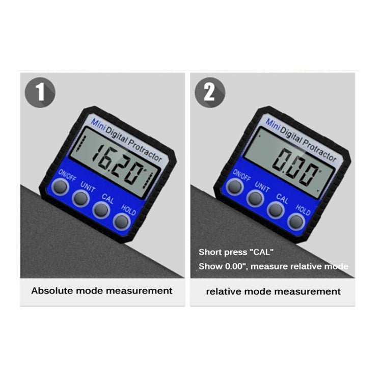 Mini Multi-Winkel Flip Starker Magnetischer Adsorptions-Winkelmesser Digitaler Neigungsmesser, Adsorptions-Winkelmesser