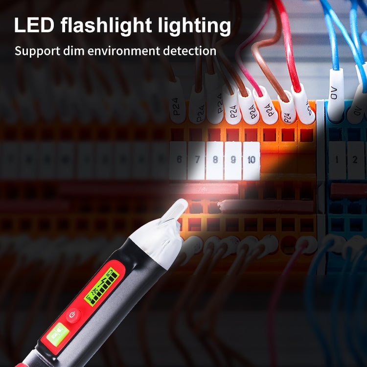 WINTACT WT3010 LED Wechselspannungsprüfer Berührungsloser Detektor Stift 12-1000V Wechselspannungsdetektor, WINTACT WT3010