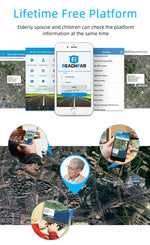 REACHFAR RF-V46-B GPS Smart Tracker Armband, unterstützt SOS / Kamera / Gesundheitsmanagement / 4G LTE / Blutdruck / Herzfrequenz, für Nordamerika / Südamerika, RF-V46-B