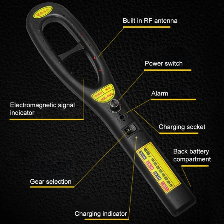 HK-809 Hochempfindlicher GPS-Magnetfeld-Elektromagnetwellen-Funksignaldetektor