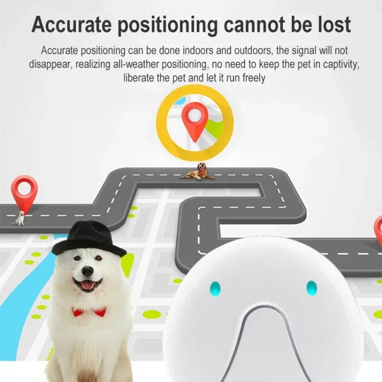 F9 Mini Pet Smart Wear GPS-Haustier-Locator mit WLAN-Ortung