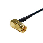 20cm SMA-Buchse-Winkel auf Fakra-Z-Buchse-Adapter RG174-Kabel, SMA-Buchse-Winkel auf Fakra-Z-Buchse
