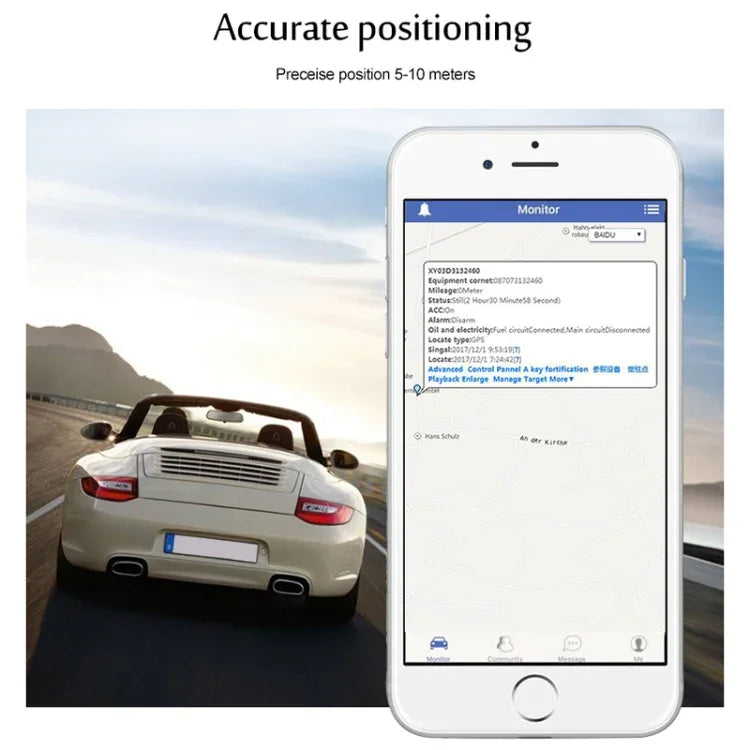 TK108 2G 2PIN Echtzeit Auto LKW Fahrzeug GPS Tracker, unterstützt AGPS, 2PIN