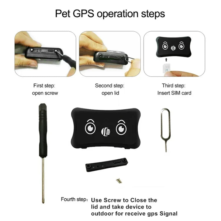 TK200 2G IP67 Wasserdichtes GPS / GPRS / GSM Ortungsgerät für Personen / Güter / Haustiere / Taschen, Haustierhalsband, Echtzeit-Ortungsgerät, TK200