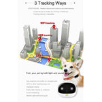RF-V43 A Stil IP67 Wasserdichter GPS + LBS + WiFi Haustierortungsgerät Haustierhalsband Tracking-Gerät für Asien/Europa/Afrika/Australien, RF-V43 A Stil (Weiß), RF-V43 A Stil (Schwarz)