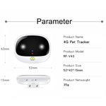 RF-V43 A Stil IP67 Wasserdichter GPS + LBS + WiFi Haustierortungsgerät Haustierhalsband Tracking-Gerät für Asien/Europa/Afrika/Australien, RF-V43 A Stil (Weiß), RF-V43 A Stil (Schwarz)