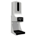 K9 Pro Berührungsloses, Freisprech-Thermomenter mit lichtempfindlichem Abstandssensor + 1000ml Automatischer Berührungsloser Flüssigseifenspender mit Standfuß, K9 Pro