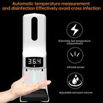 K9 Pro Berührungsloses, Freisprech-Thermomenter mit lichtempfindlichem Abstandssensor + 1000ml Automatischer Berührungsloser Flüssigseifenspender mit Standfuß, K9 Pro