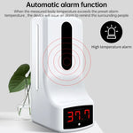 K9 Pro Berührungsloses, Freisprech-Thermomenter mit lichtempfindlichem Abstandssensor + 1000ml Automatischer Berührungsloser Flüssigseifenspender mit Standfuß, K9 Pro