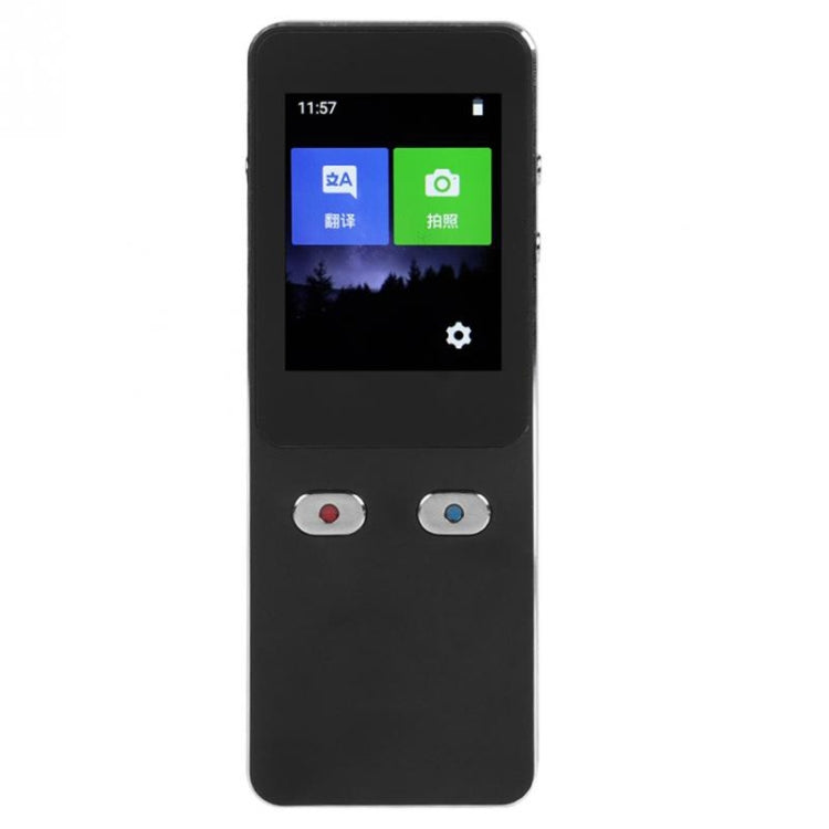 T9+ Tragbarer WLAN Smart Voice Translator Smart Business Travel Echtzeit KI Übersetzer Übersetzungsgerät 27 Sprachen Übersetzer, T9+ Schwarz