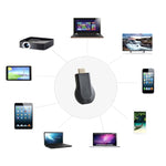 M4 Plus Kabelloser WiFi Display Dongle Receiver Airplay Miracast DLNA 1080P HDMI TV Stick für iPhone, Samsung und andere Android Smartphones, M4 Plus