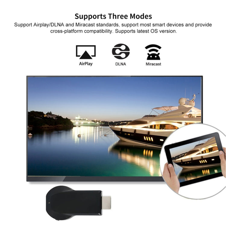 M4 Plus Kabelloser WiFi Display Dongle Receiver Airplay Miracast DLNA 1080P HDMI TV Stick für iPhone, Samsung und andere Android Smartphones, M4 Plus