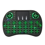 Unterstützte Sprache: Arabisch i8 Air Mouse Kabellose Tastatur mit Hintergrundbeleuchtung und Touchpad für Android TV Box, Smart TV, PC, Tablet, Xbox 360, PS3 und HTPC/IPTV, Arabisch
